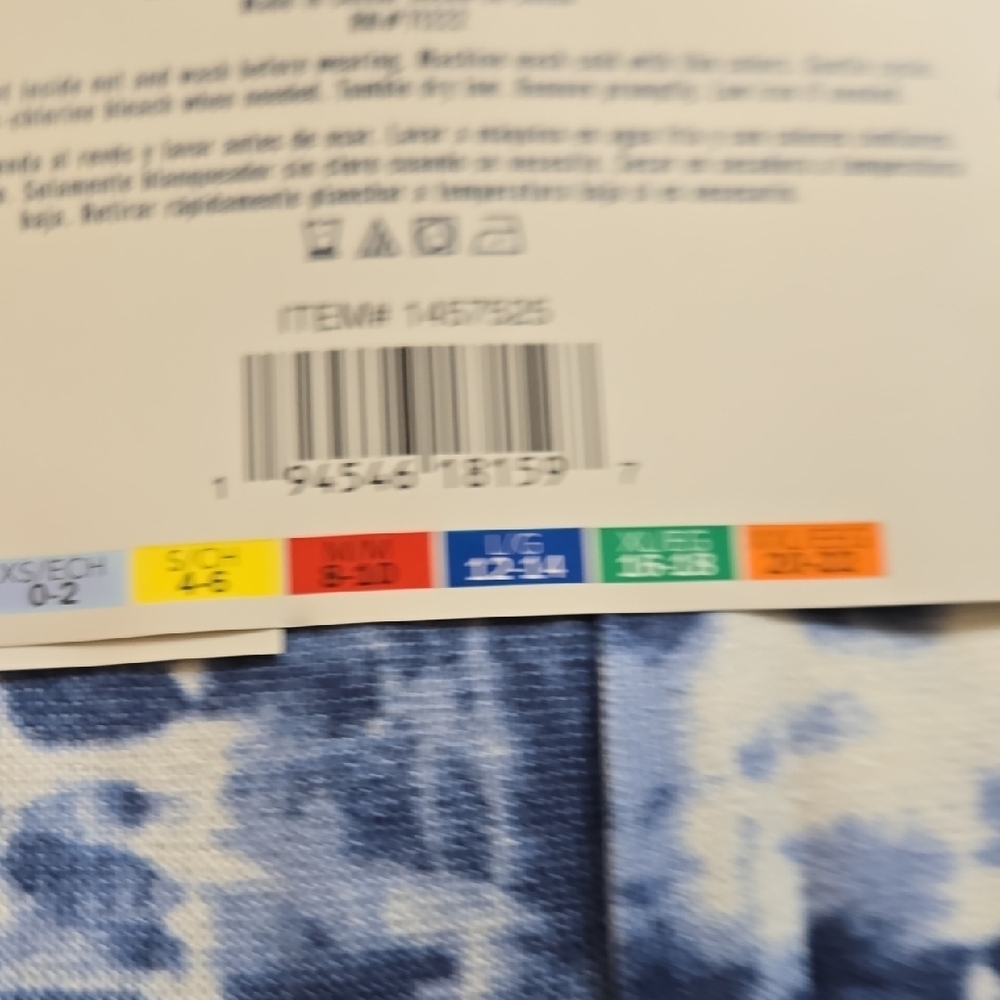 Lucky Brand Blue Tie-Dye 4 Pieces  Pajama Set - Picture 6 of 6